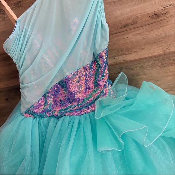 Revolution Ballet Blue Purple Sequin Dance Ballet Costume Mesh size LA RC24558 - Picture 14 of 17